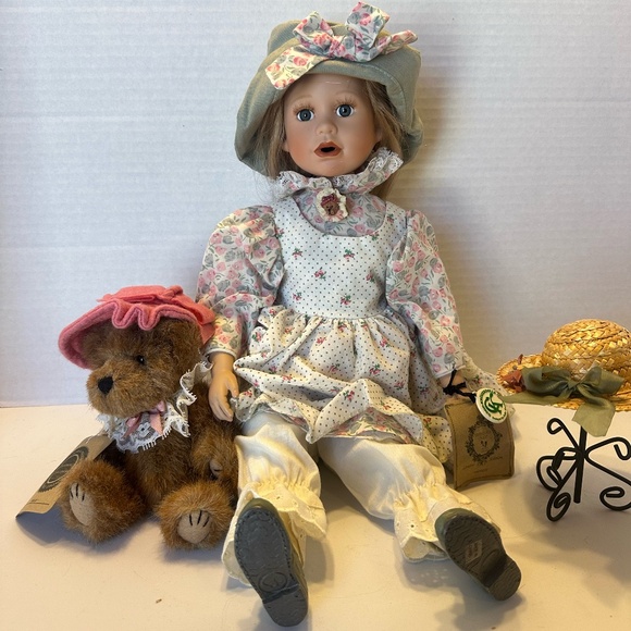 2001 Boyds Bear Yesterdays’ Children Amanda Large L/E Doll 4944 - Picture 1 of 8